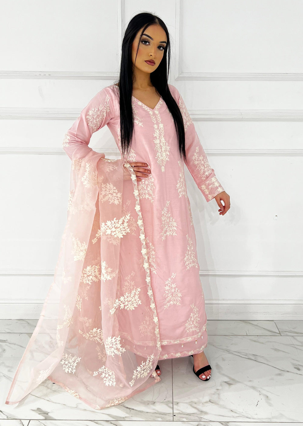 HK283 - Resha - Mummy N Me Double Layer Suit - Memsaab Online