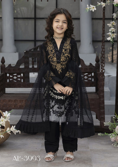 ALYZ-02 - Black- Readymade Kids Winter Suit by Ally's 2025 - Memsaab Online