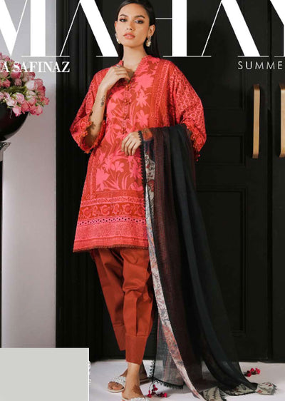 MZN-05-A - Unstitched - Mahay Summer Collection by Sana Safinaz 2023 - Memsaab Online