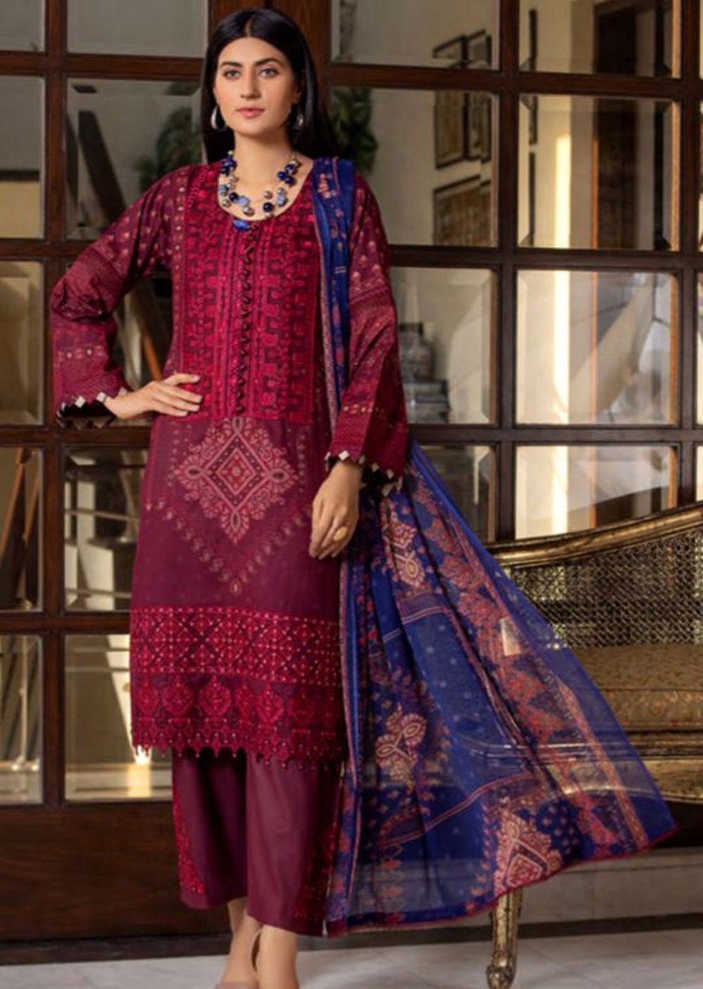 SML-05-R - Readymade - Munira Digital Lawn Collection 2023 - Memsaab Online