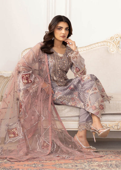 P-205- Unstitched - Dastoor by Ramsha Luxury Lawn Vol 2 - Memsaab Online