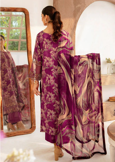 N-705 - Unstitched - Rangrez by Ramsha Luxury Lawn Vol 07 - Memsaab Online