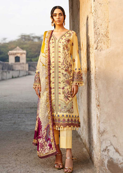 ZT-605 - Unstitched - Ramsha Andaaz Luxury Lawn Vol 06 2023 - Memsaab Online