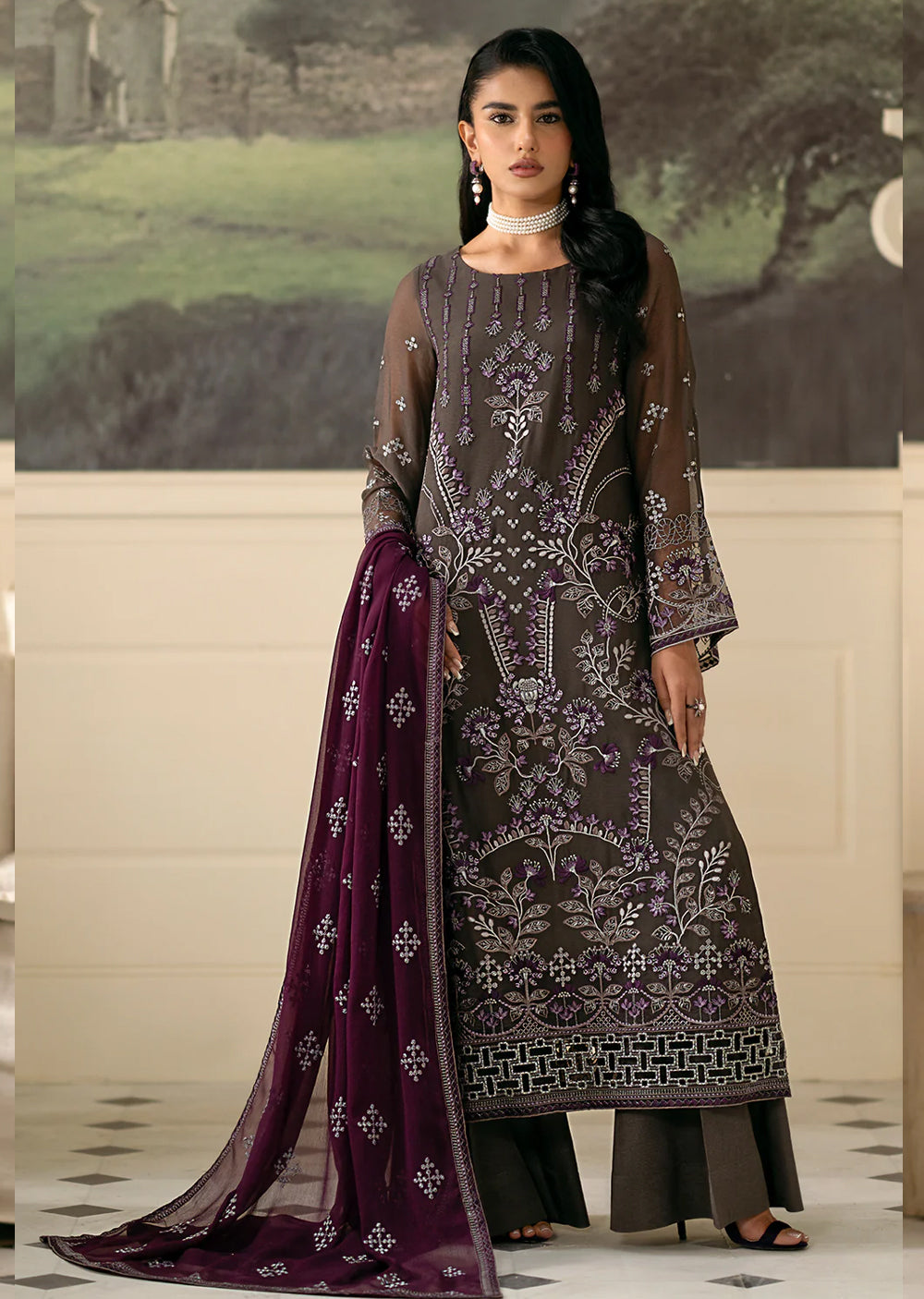 K-1605 - Flora - Unstitched - Mehrbano by Kuch Khas Vol 16 2024 - Memsaab Online