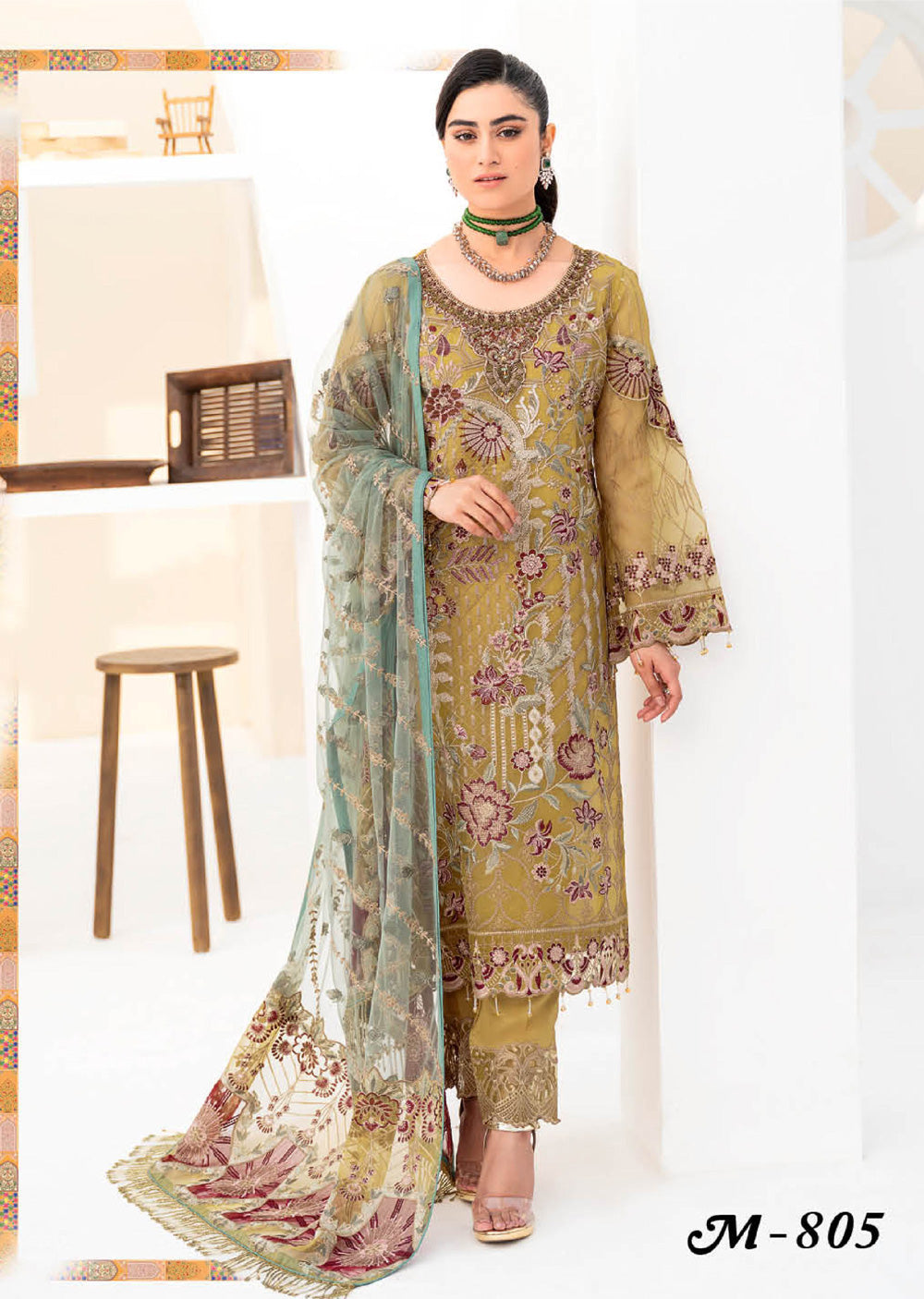 M-805-R - Readymade - Ramsha Minhal Collection Vol 8 2024 - Memsaab Online