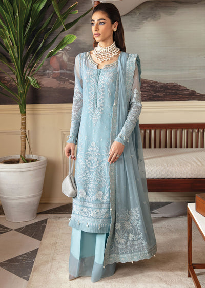GLCC-05-R - Calypso - Unstitched - Gulaal Embroidered Chiffon Collection 2023 - Memsaab Online