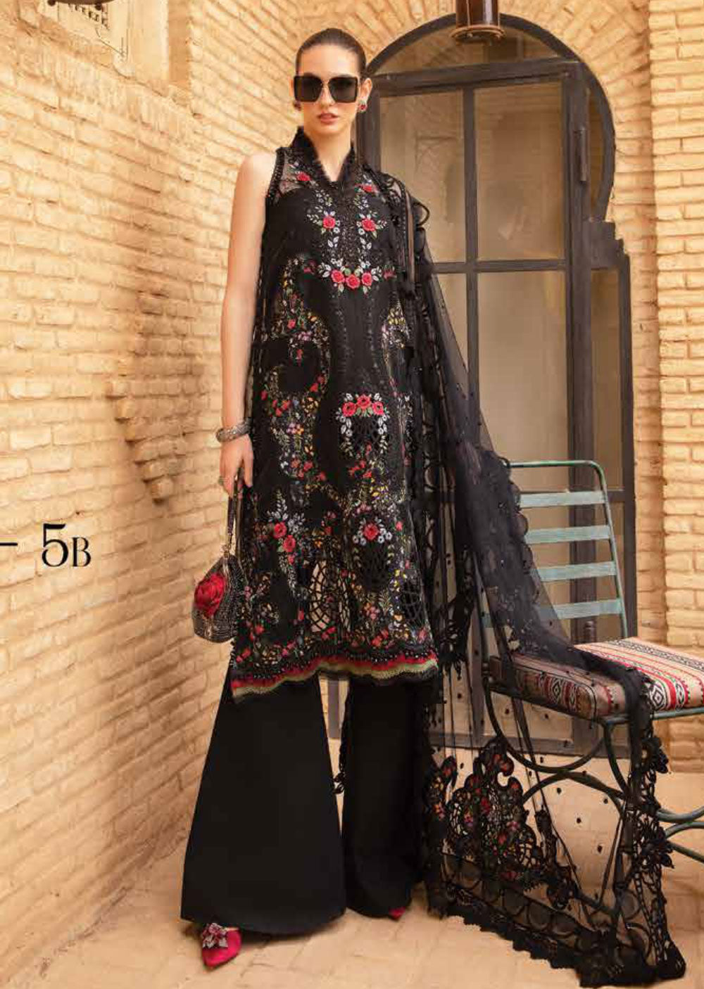 MSB-2405-B - Unstitched - Maria B Lawn Collection 2024 - Memsaab Online