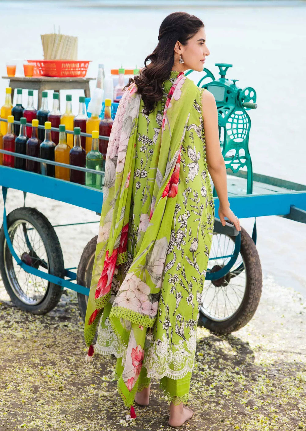 MBCS-405-B - Readymade - Maria B M.Basics Lawn Collection 2024 - Memsaab Online