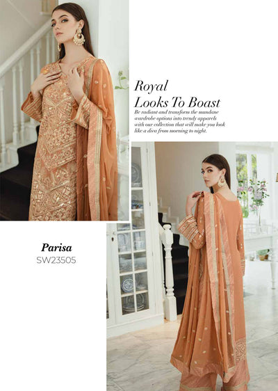 SW2305 - Readymade - Freesia by Ariya Chiffon De Luxe 2024 - Memsaab Online