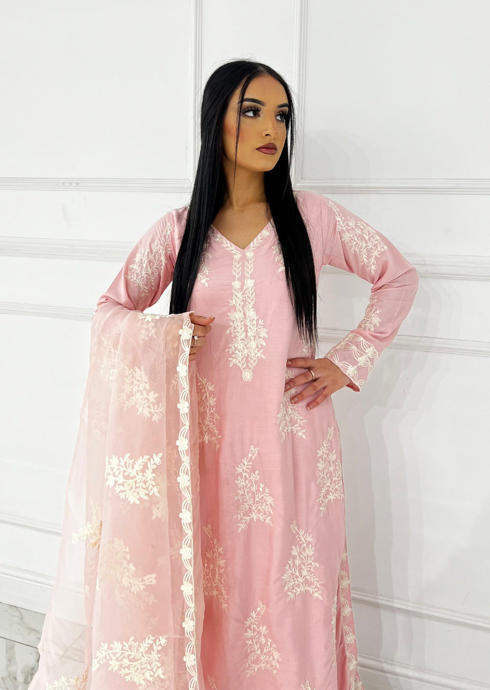 HK283 - Resha - Mummy N Me Double Layer Suit - Memsaab Online