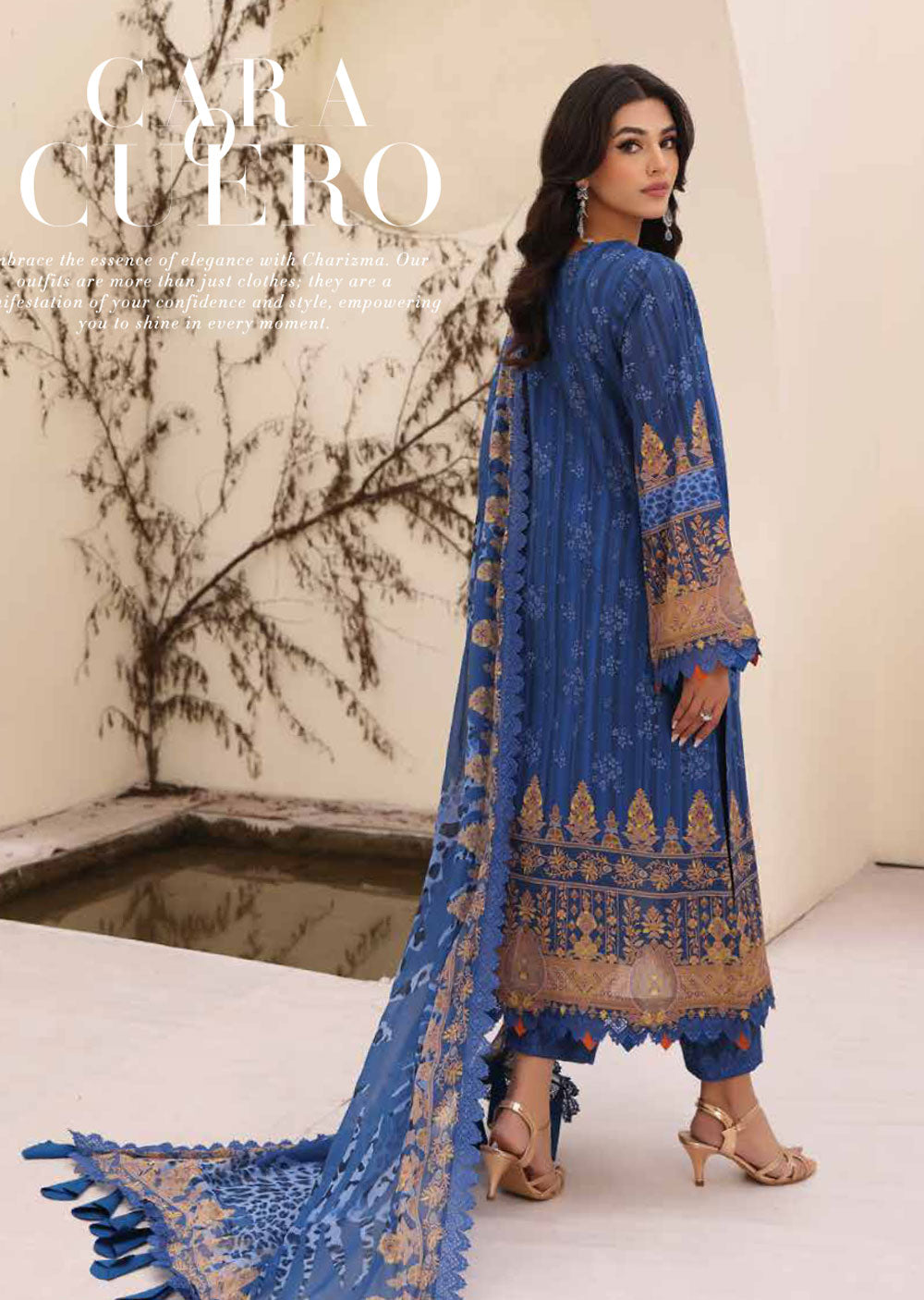 CN-05 - Unstitched - Charizma Naranji Summer Spring Volume 01 2024 - Memsaab Online