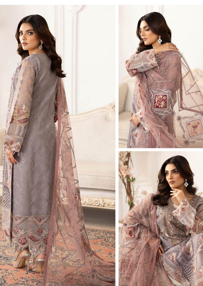 P-205- Unstitched - Dastoor by Ramsha Luxury Lawn Vol 2 - Memsaab Online
