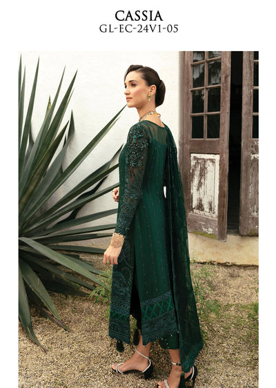 GL-24V05 - Cassia - Unstitched - The Enchanted Garden by Gulaal 2024 - Memsaab Online
