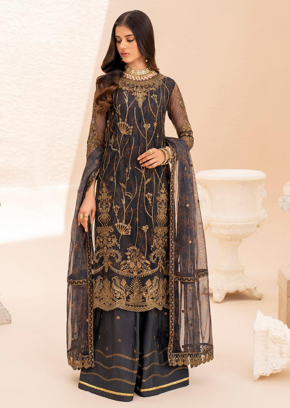 ZMU-05 - Selene - Unstitched - Maheer Festive Formals by Zarif 2024 - Memsaab Online