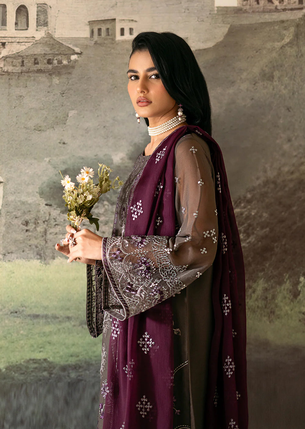 K-1605 - Flora - Unstitched - Mehrbano by Kuch Khas Vol 16 2024 - Memsaab Online