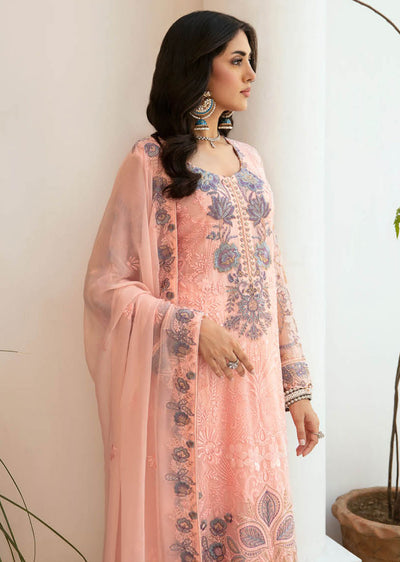 F-2605 - Unstitched - Ramsha Chiffon Collection Vol 26 2024 - Memsaab Online