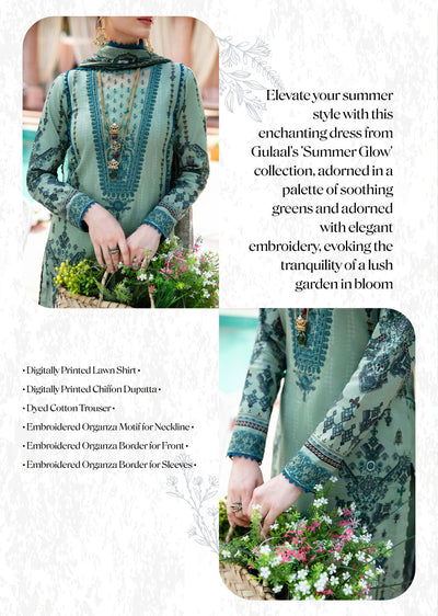 GLL-24V-05 - ANADIYA - Unstitched - The Summer Glow Lawn Collection 2024 - Memsaab Online