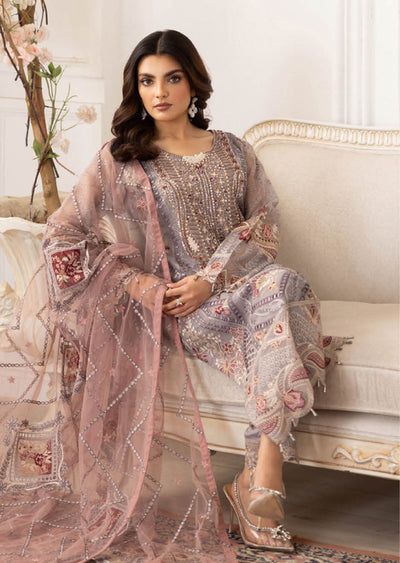 P-205- Unstitched - Dastoor by Ramsha Luxury Lawn Vol 2 - Memsaab Online
