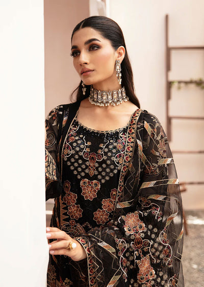 K-205 - Unstitched - Ramsha Kashish Weightless Chiffon Vol 2 2024 - Memsaab Online