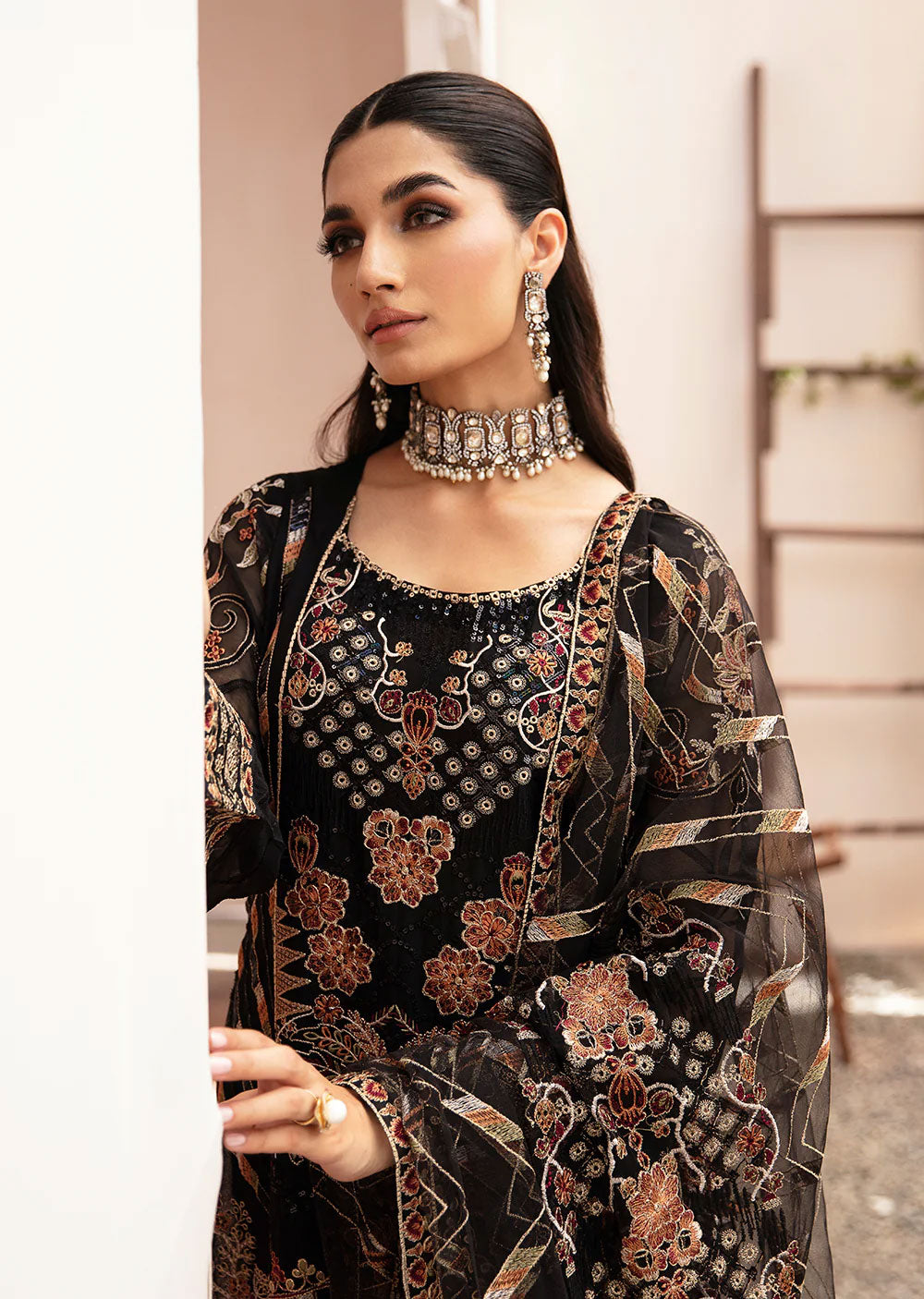 K-205-R - READYMADE - Ramsha Kashish Weightless Chiffon Vol 2 2024 - Memsaab Online