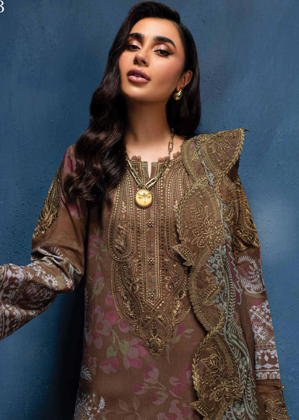 NSG-160 - Unstitched - Nureh Gardenia Collection 2024 - Memsaab Online