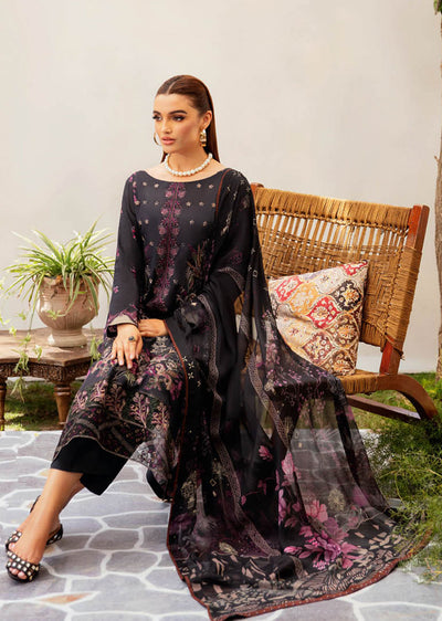 L-1205 - Unstitched - Ramsha Mashaal Luxury Lawn Vol 12 2024 - Memsaab Online