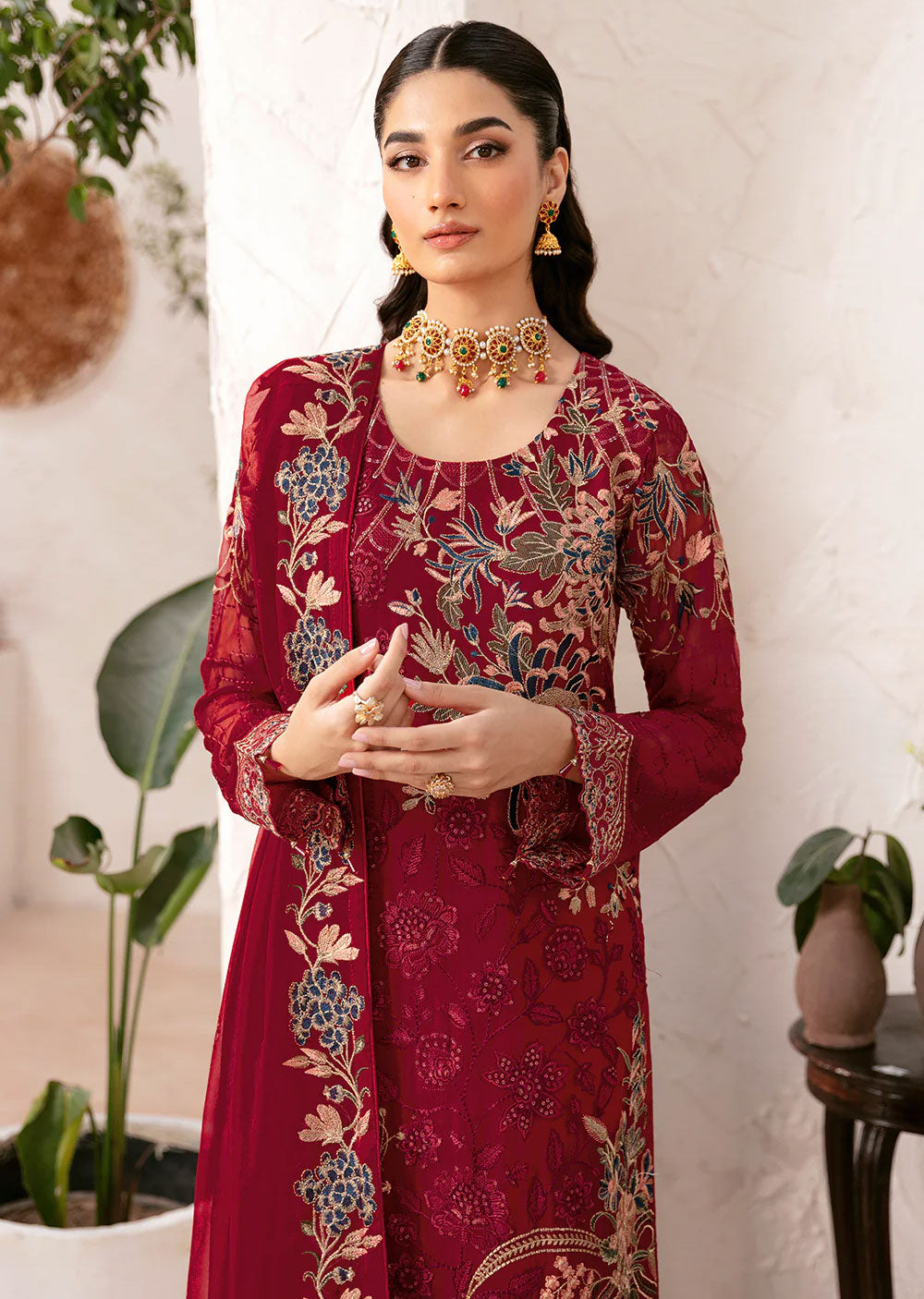 D-1205-R - Readymade - Rangoon by Ramsha Chiffon Collection Vol 12 2024 - Memsaab Online