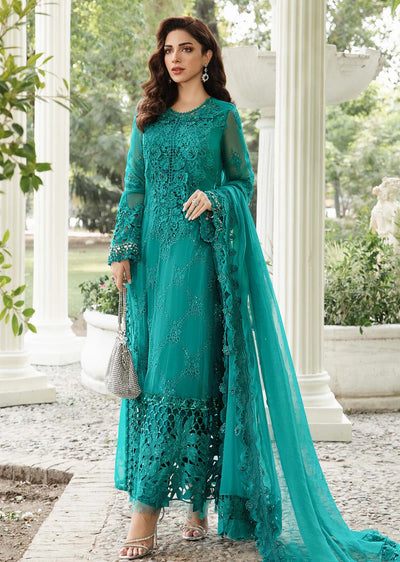 MPC-24-105 - Unstitched - Maria B Embroidered Chiffon 2024 - Memsaab Online