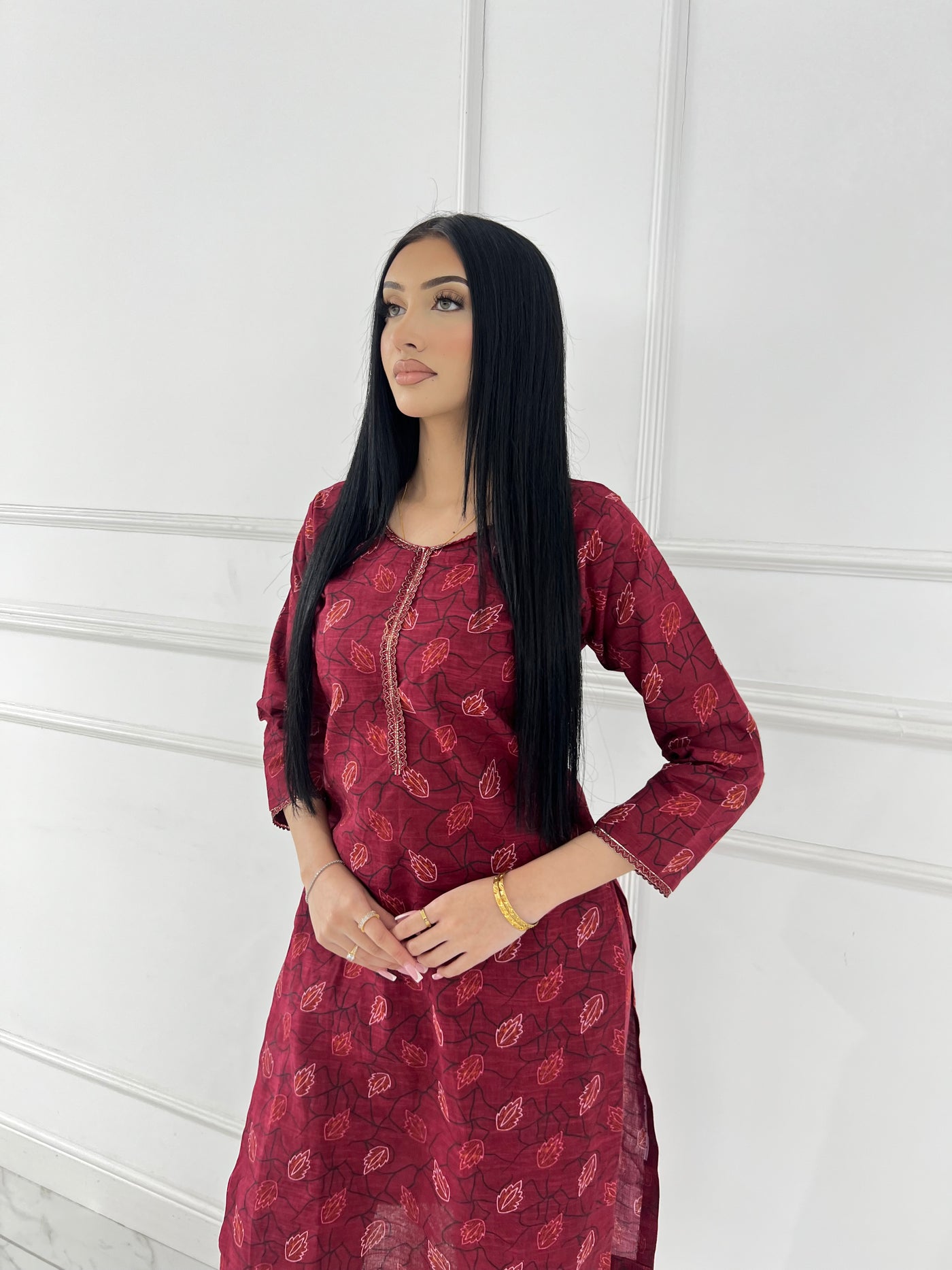 SLMN-34 Readymade Khaddar Co-ord - Memsaab Online