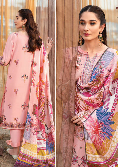 Y-602 - Unstitched - Ramsha Riwayat Luxury Lawn Vol 06 2023 - Memsaab Online