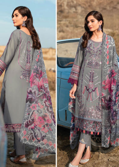 Y-604 - Unstitched - Ramsha Riwayat Luxury Lawn Vol 06 2023 - Memsaab Online