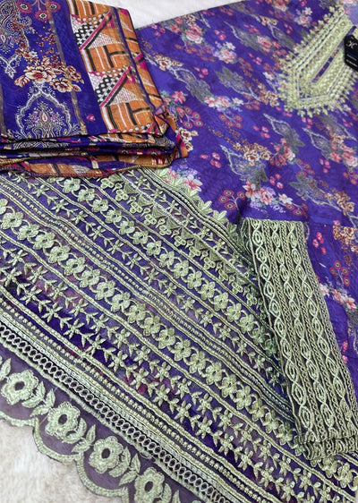 ASK605 Readymade Printed Lawn Suit - Memsaab Online