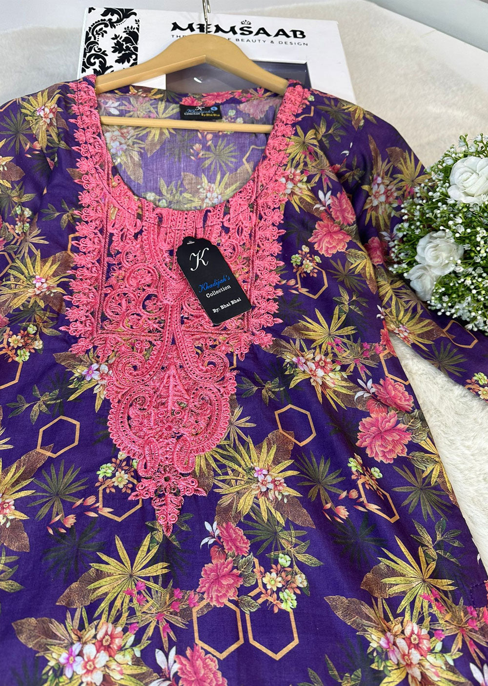 ASK606 Readymade Printed Lawn Suit - Memsaab Online