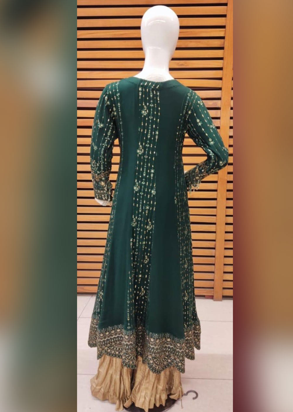 AL-3860 Readymade Green Ally's Dress Mummy and Me - Memsaab Online