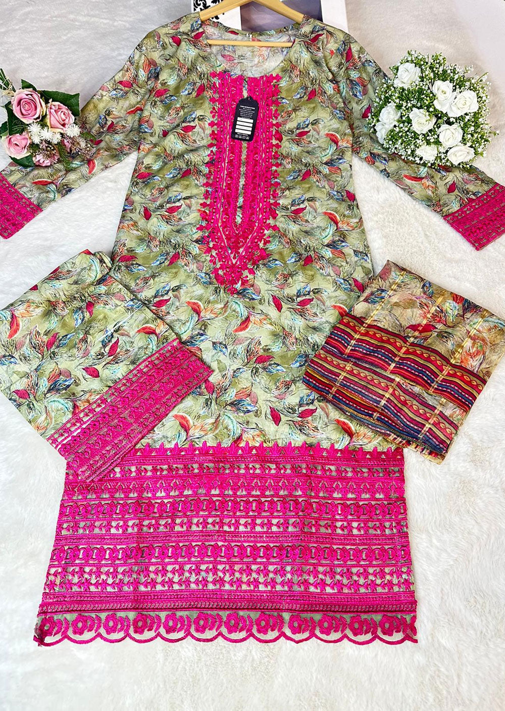 ASK610 Readymade Printed Lawn Suit - Memsaab Online