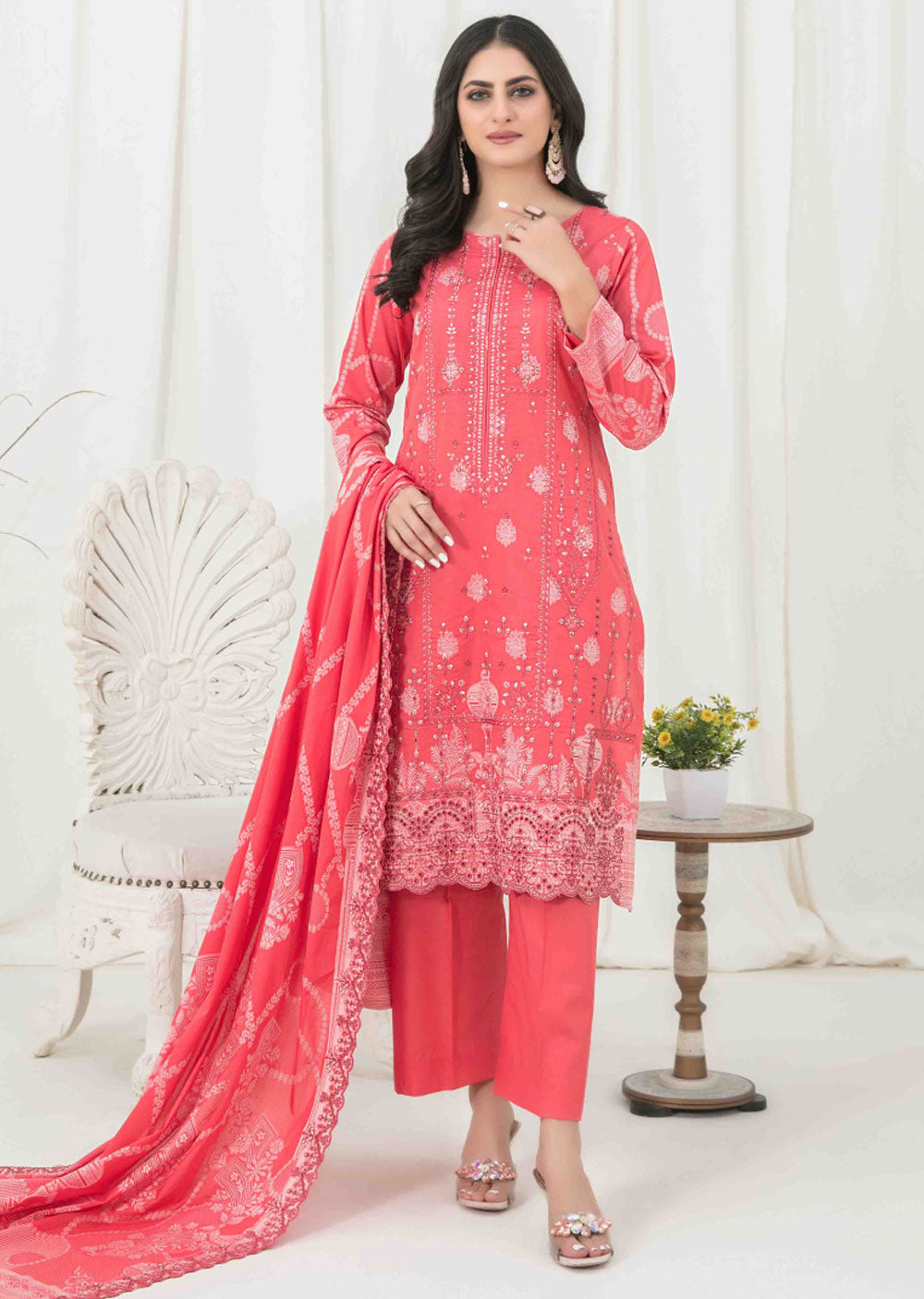 D-2561 - Unstitched - Gulshanara By Tawakkal Vol 03 2024 - Memsaab Online