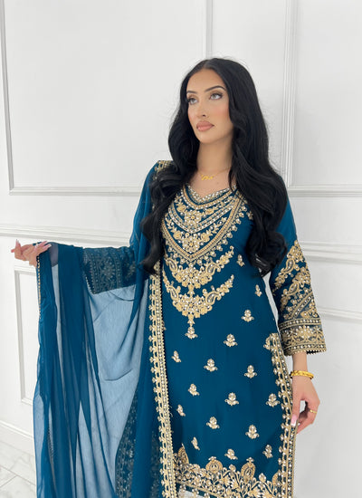 Shaz1901 - Readymade Chiffon Suit - Memsaab Online