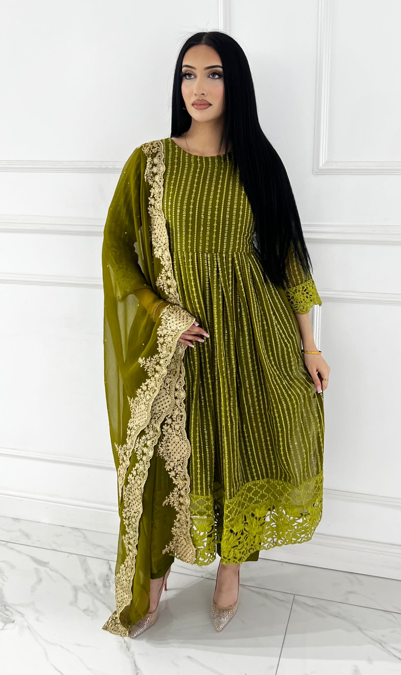 HK-318 - Readymade Chiffon Outfit DEAL OF THE WEEK - Memsaab Online