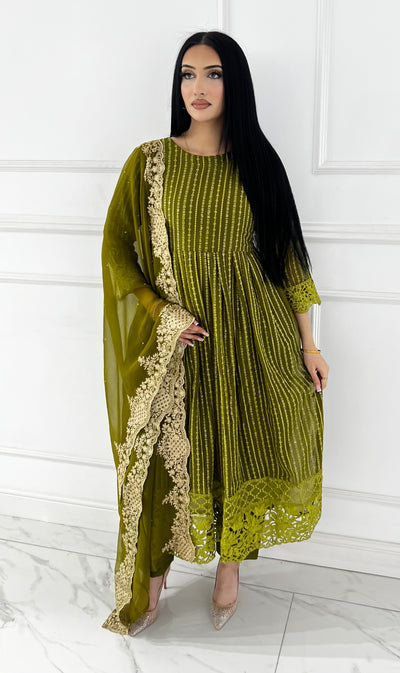 HK-318 - Readymade Chiffon Outfit DEAL OF THE WEEK - Memsaab Online
