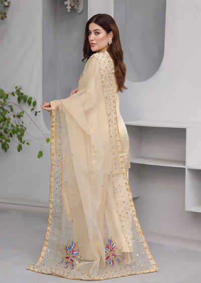 ASB-08 - Readymade Cream - Silk Luxe - Memsaab Online