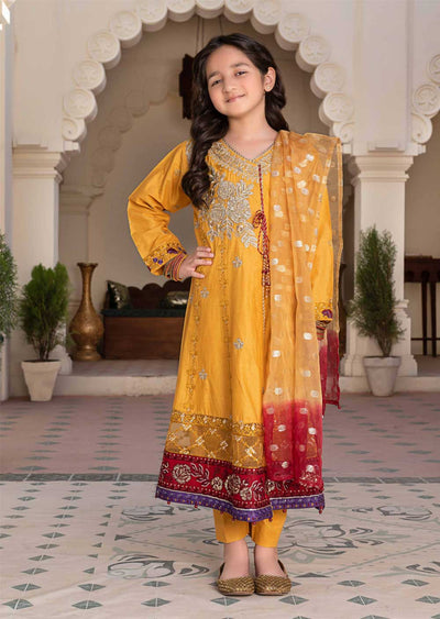 AL-634 - Readymade - Kids Luxury Pret Collection by Ally's 2023 - Memsaab Online