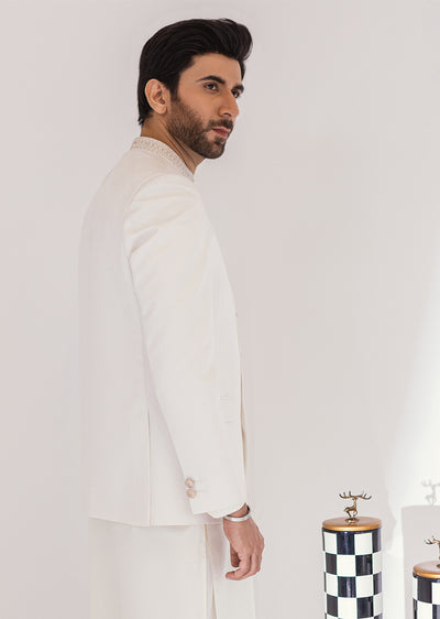 PC-363 - White - Mens Premium Fancy Prince Coat - Memsaab Online