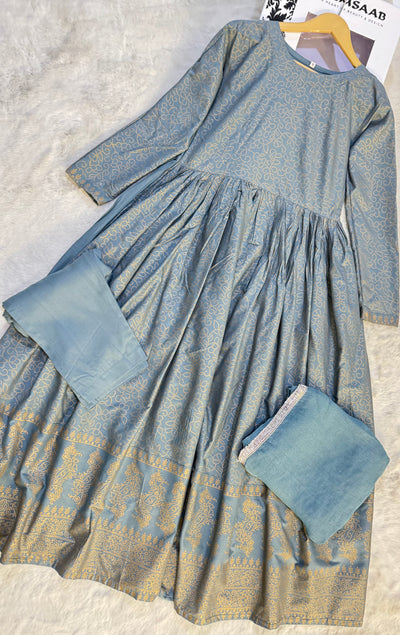 HK222 - Readymade Linen Suit - Memsaab Online