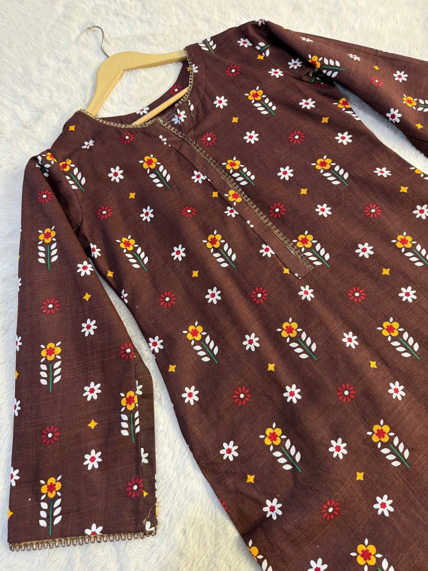 SLMN-21 Readymade Khaddar Co-ord - Memsaab Online