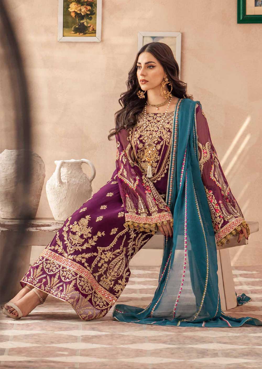 QFD-0065 - Readymade - Mashq Zainab Luxury Chiffon Collection 2023 - Memsaab Online