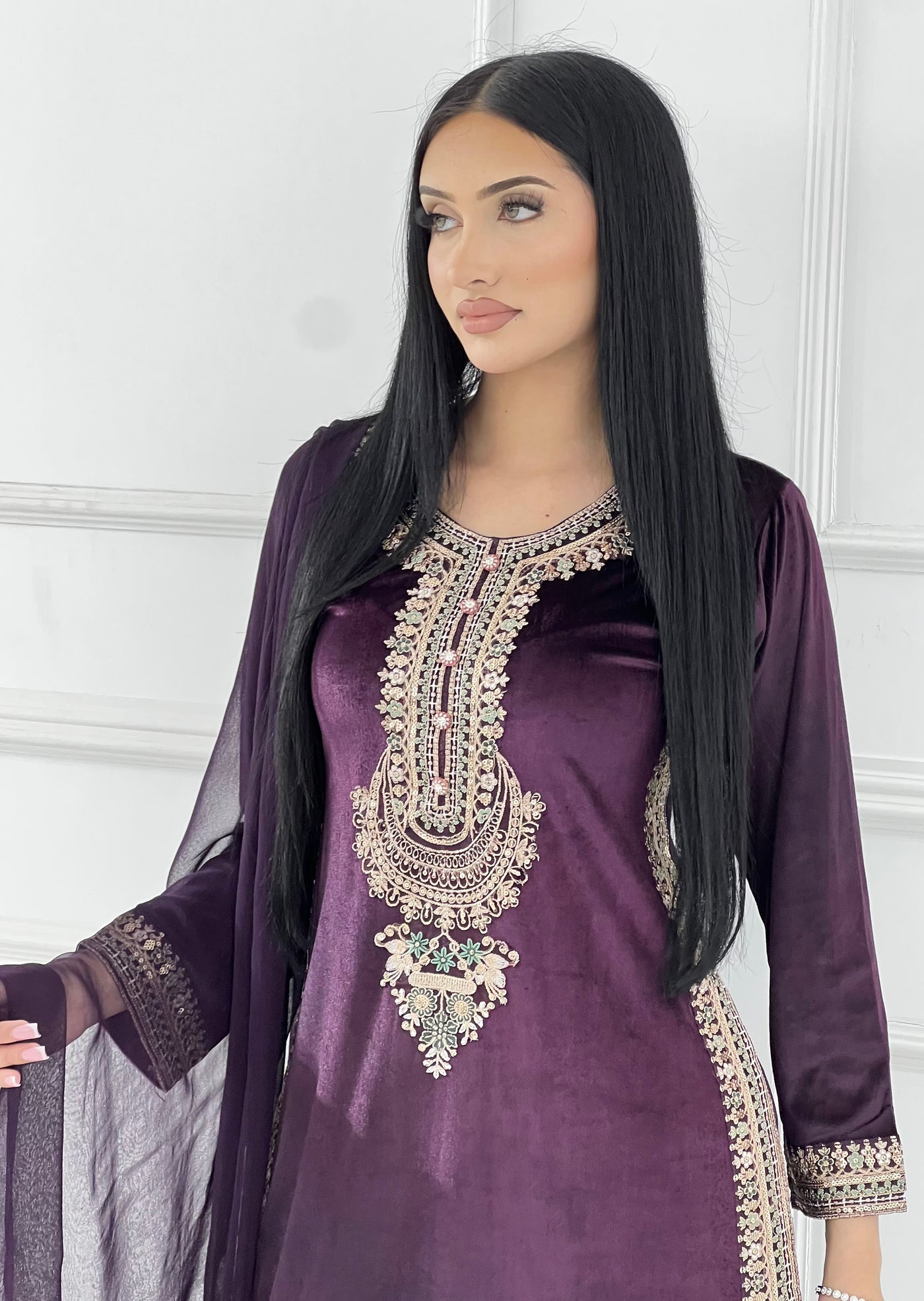 BPH-204 - Readymade Velvet Suit - Memsaab Online