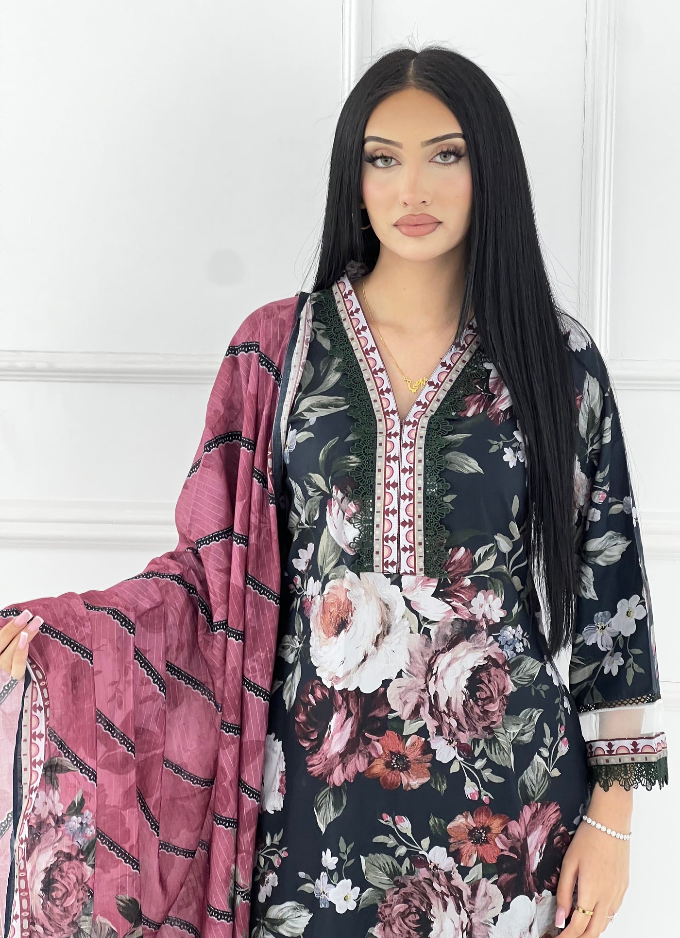 BUT-123- Readymade linen Printed suit 2025 - Memsaab Online
