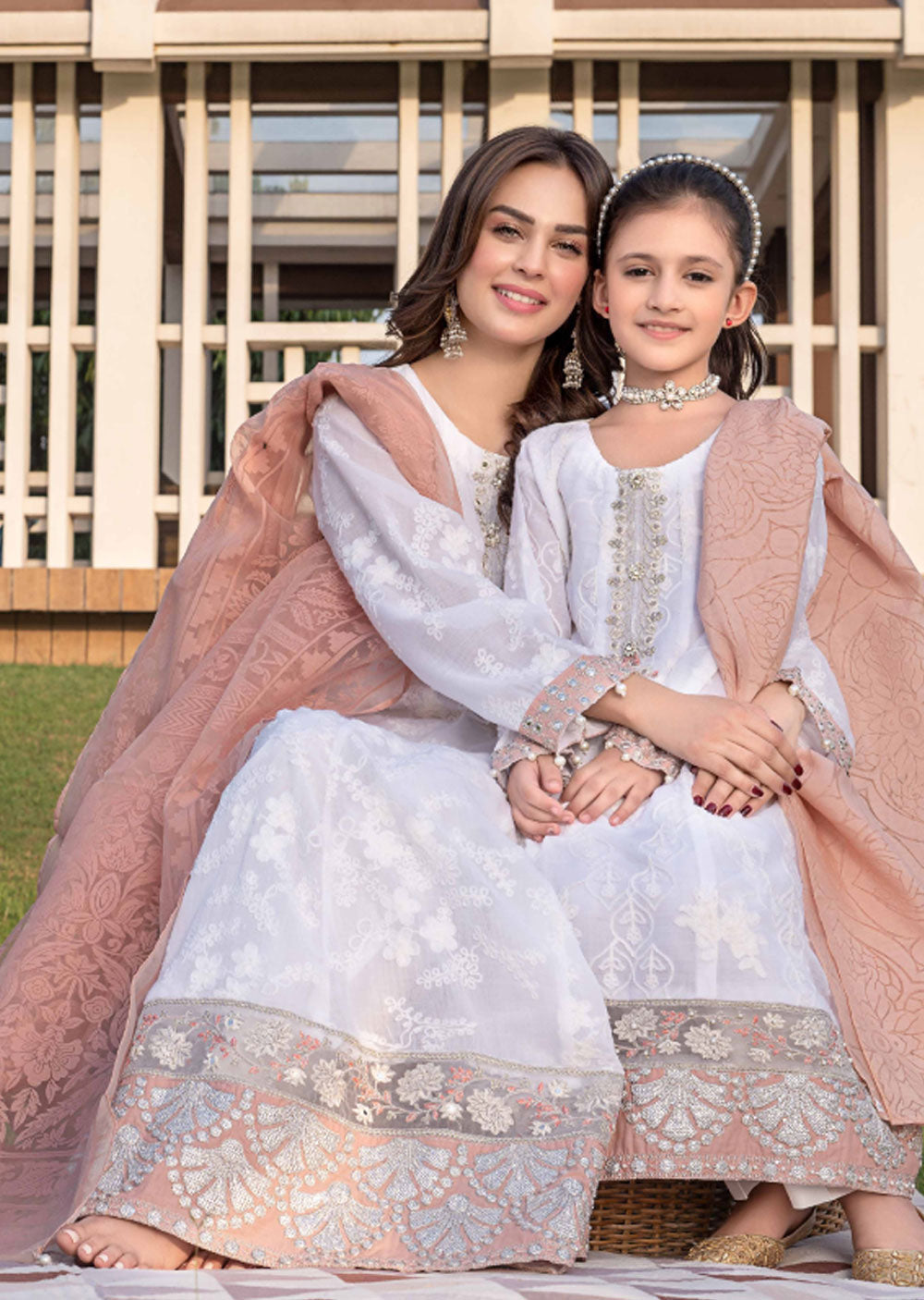 AL-661 - Readymade - Mother & Daughter Luxury Emboirdered Collection 2023 - Memsaab Online