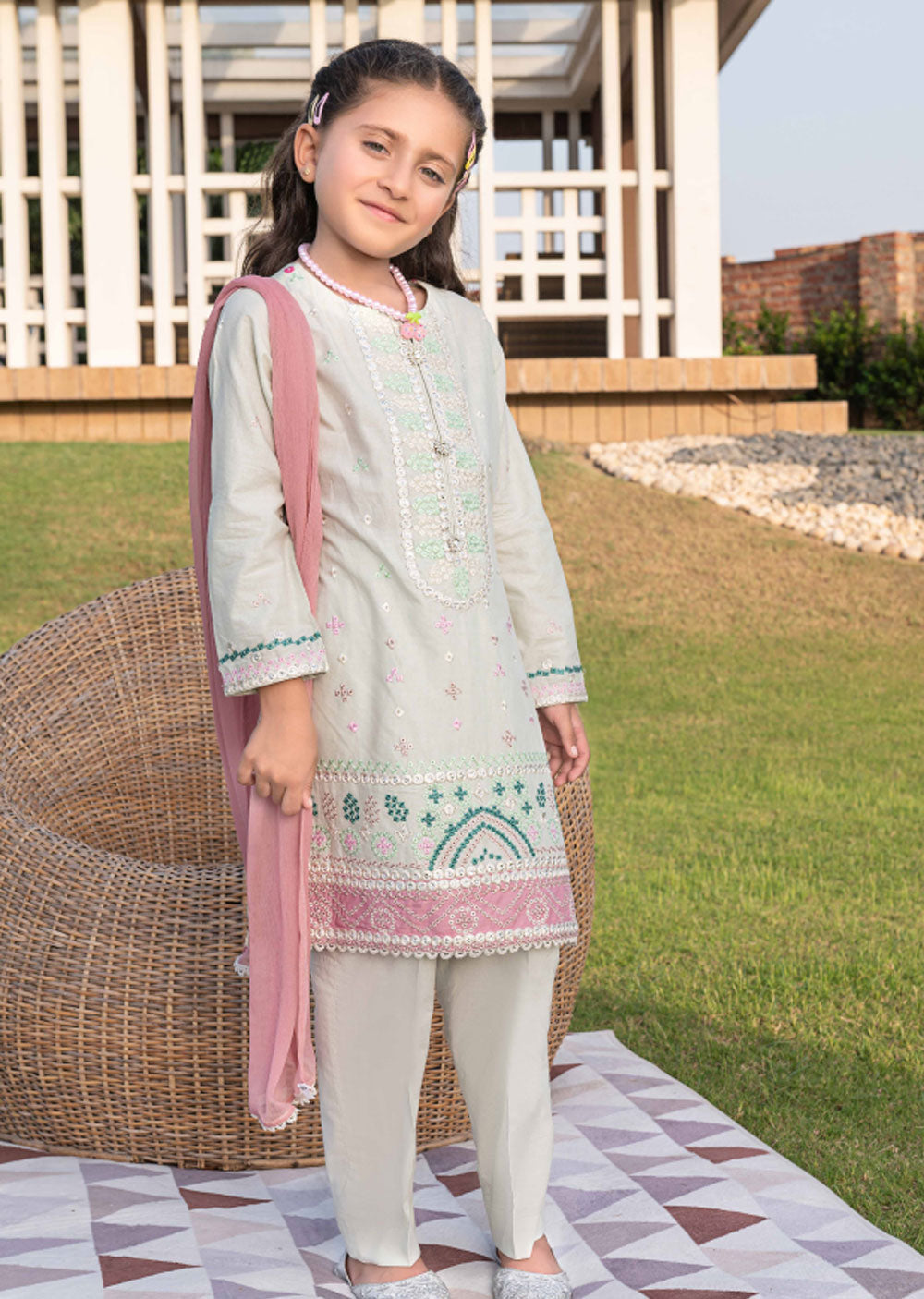 AL-732 - Readymade - Mother & Daughter Luxury Emboirdered Collection 2023 - Memsaab Online