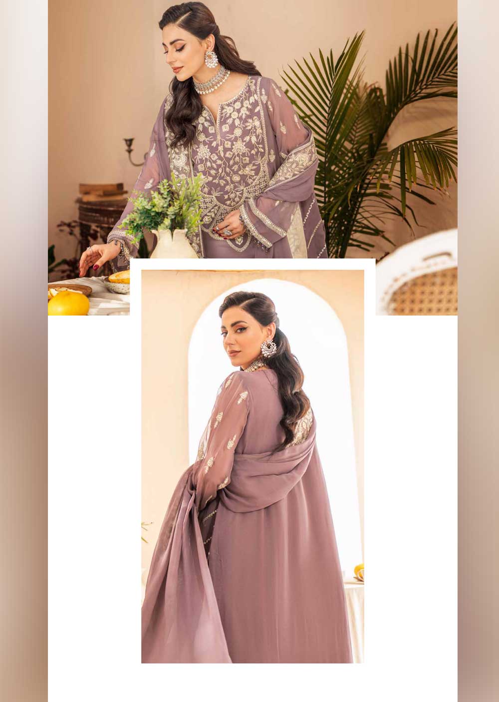 QFD-0067 - Readymade - Mashq Zainab Luxury Chiffon Collection 2023 - Memsaab Online